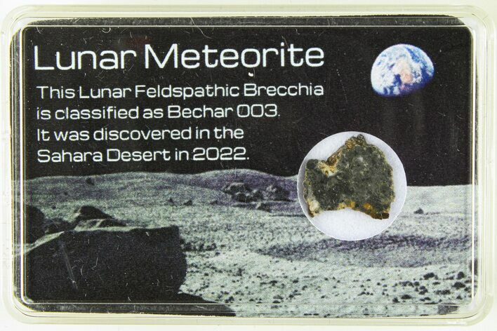 Polished Lunar Meteorite Slice ( g) - Bechar #285286